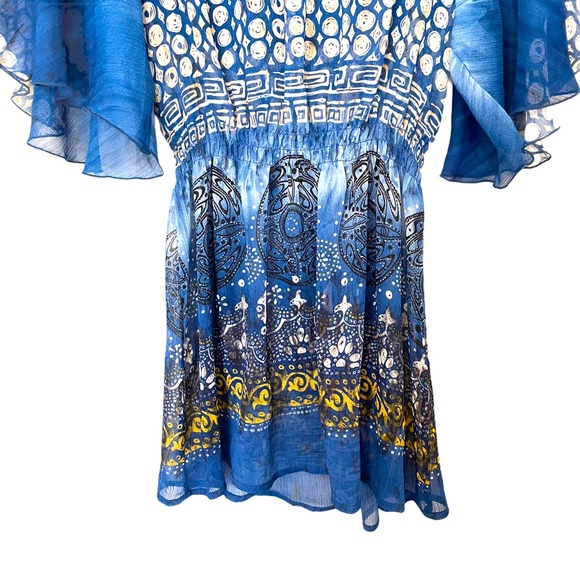 Harlow Zee Women's Embellished Sheer Peplum Blouse - Picture 6 of 10